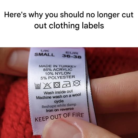 Before You Cut That Clothing Tag, Take a Closer Look — It Might Be More Useful Than You Think