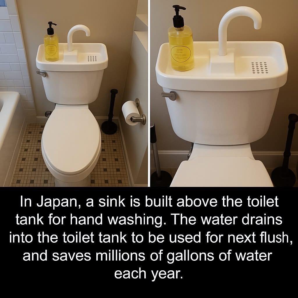Why Some Japanese Toilets Have a Sink Built Right on Top — And Why the Idea Makes So Much Sense