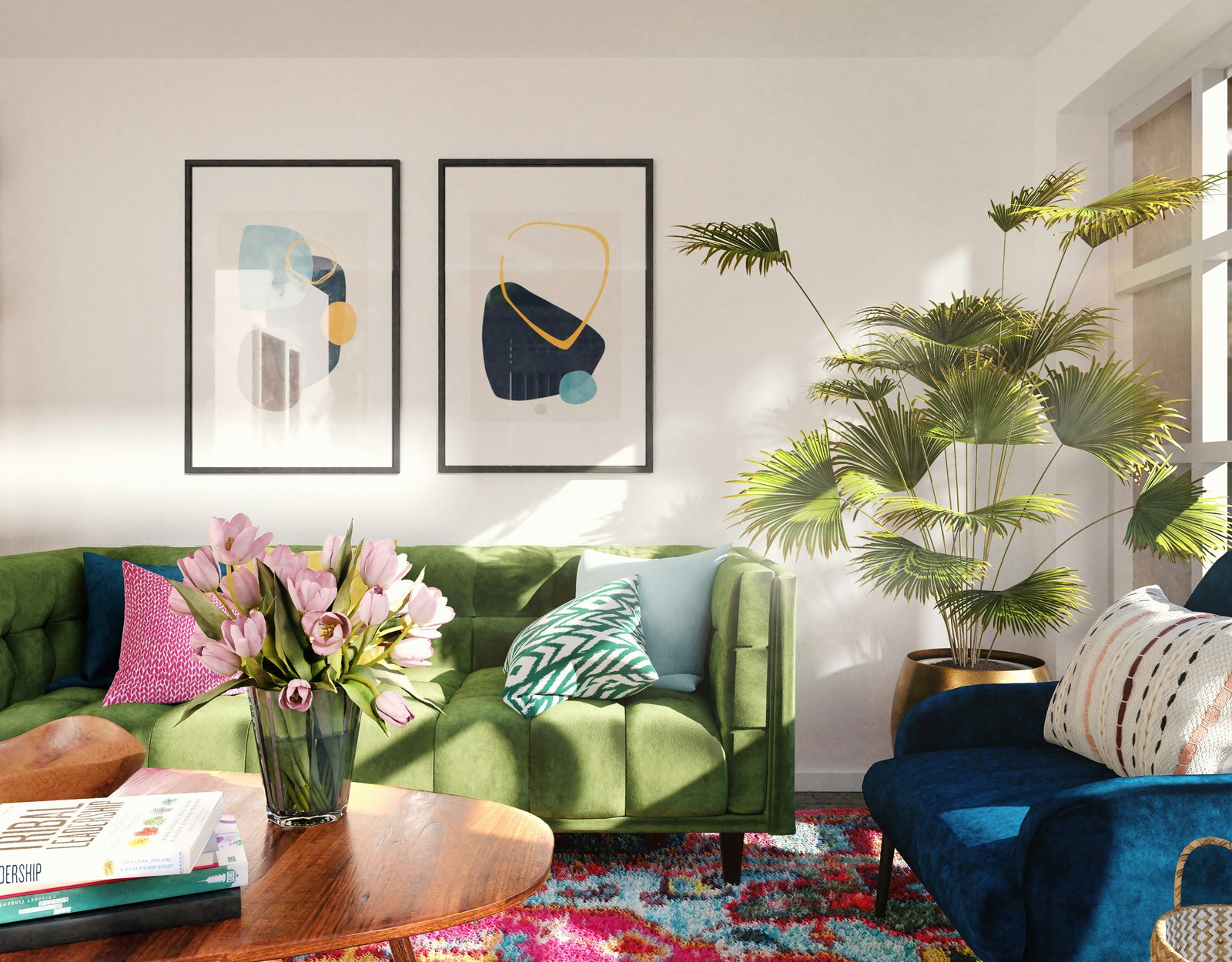 colorfull sofa