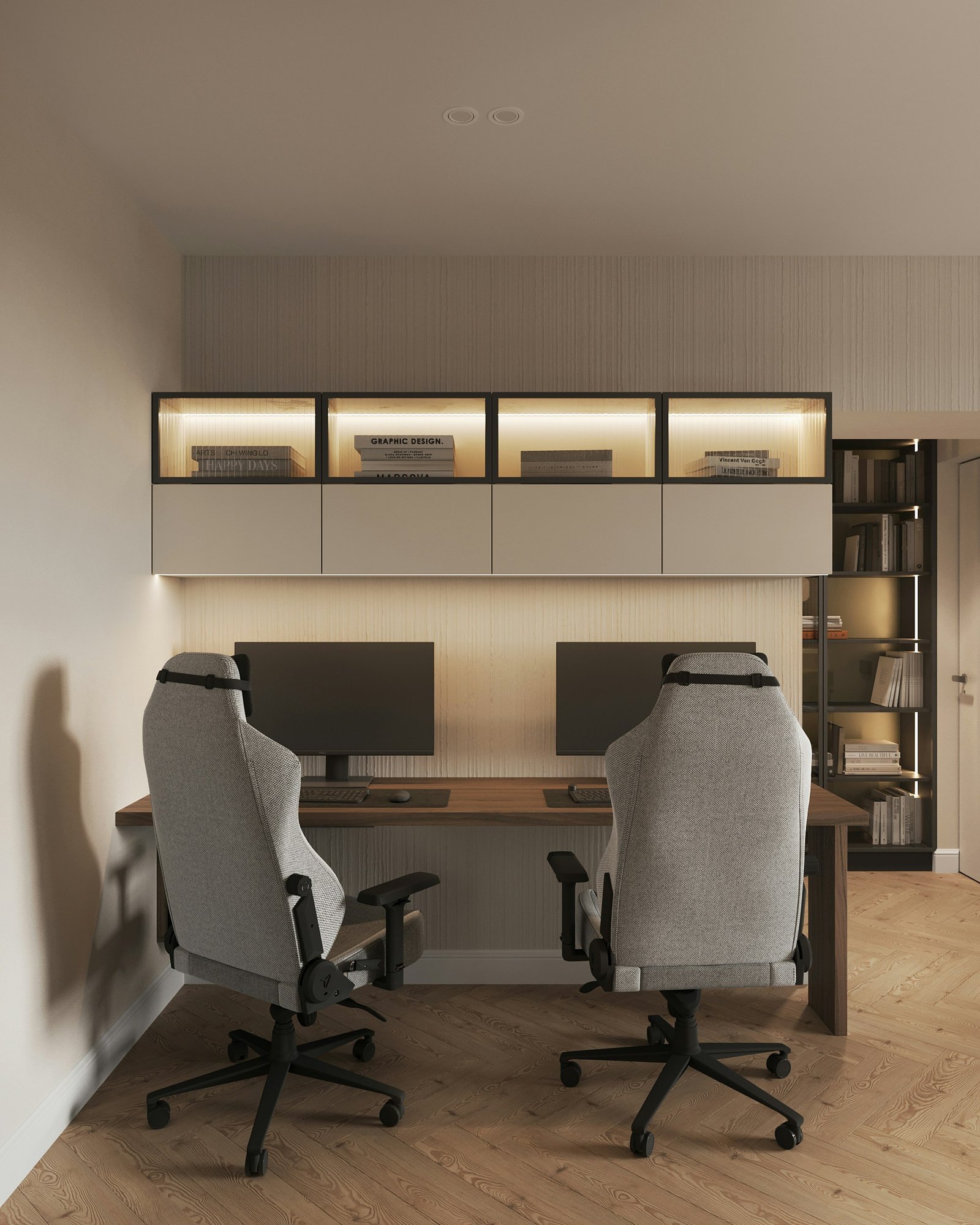 Ergonomic Office Setup for Two
